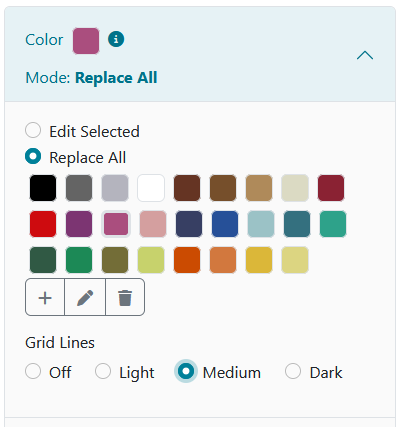 The Color Palette Buttons